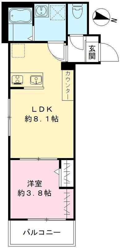 川口元郷駅 徒歩10分 2階の物件間取画像