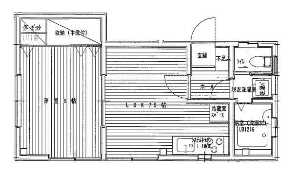 クロノス南鳩ケ谷Ⅱの物件間取画像