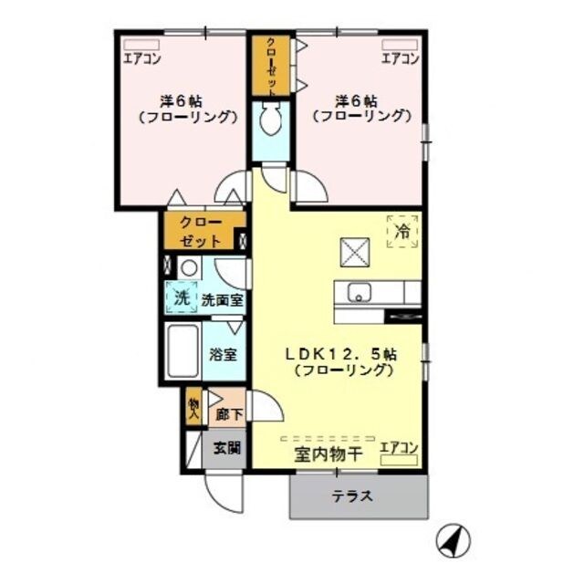 東浦和駅 徒歩12分 1階の物件間取画像