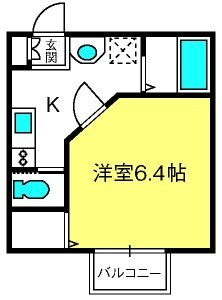 鳩ヶ谷駅 徒歩16分 1階の物件間取画像