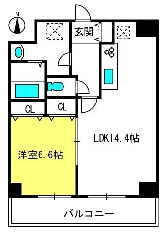 アクシーズタワー浦和岸町Ⅱの物件間取画像