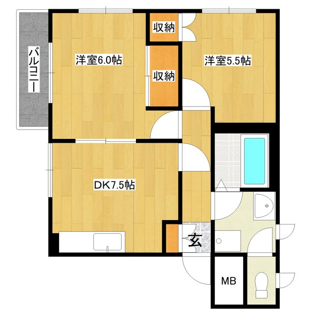 ラポールの物件間取画像