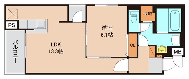 ＡＣＴＹ　ＴＡＴＳＵＭＩの物件間取画像