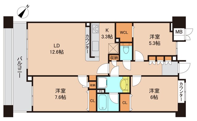 妙典駅 徒歩4分 1階の物件間取画像