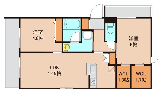 原木中山駅 徒歩3分 1階の物件間取画像