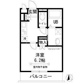 荏原町駅 徒歩7分 2階の物件間取画像