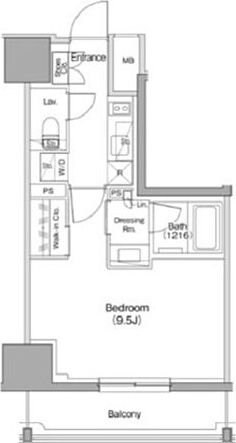 立会川駅 徒歩5分 7階の物件間取画像