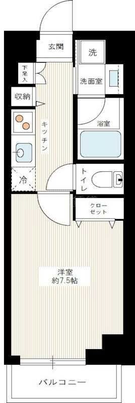 大鳥居駅 徒歩5分 4階の物件間取画像