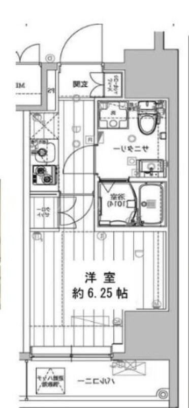 新馬場駅 徒歩5分 9階の物件間取画像