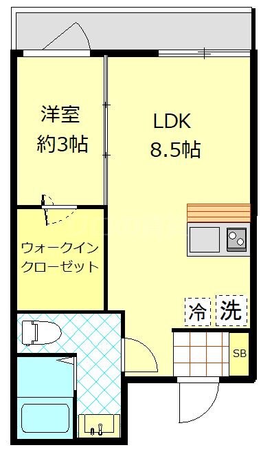 ベルエクラ蒲田の物件間取画像