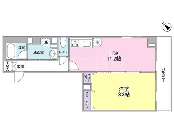 鵜の木駅 徒歩4分 3階の物件間取画像