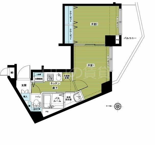 都立大学駅 徒歩9分 8階の物件間取画像