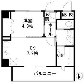 大森海岸駅 徒歩3分 4階の物件間取画像