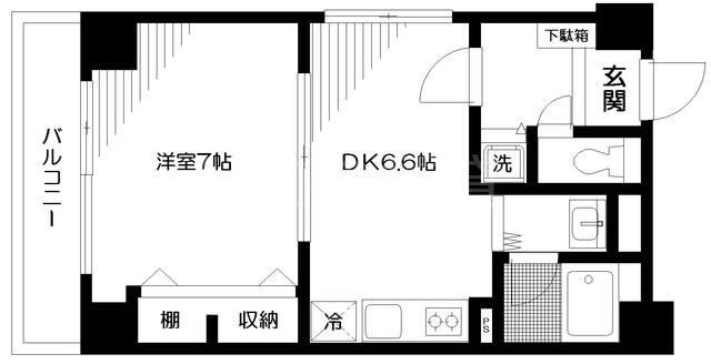 三軒茶屋駅 徒歩5分 2階の物件間取画像