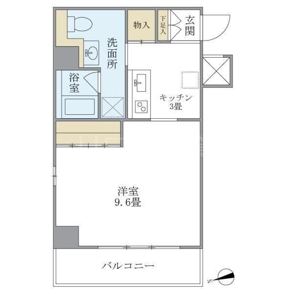 青物横丁駅 徒歩3分 2階の物件間取画像