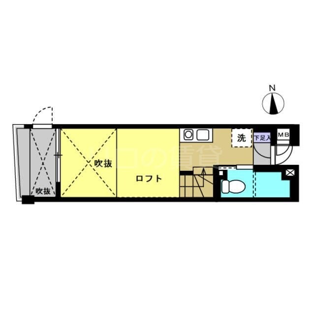 新馬場駅 徒歩7分 1階の物件間取画像