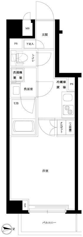 ルーブル蒲田南七番館の物件間取画像