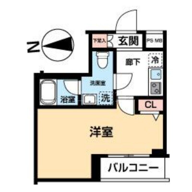 天空橋駅 徒歩9分 5階の物件間取画像