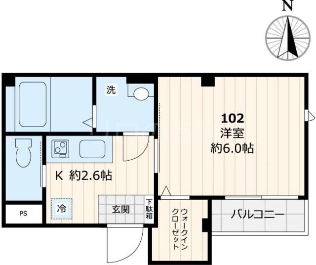 大崎駅 徒歩7分 1階の物件間取画像