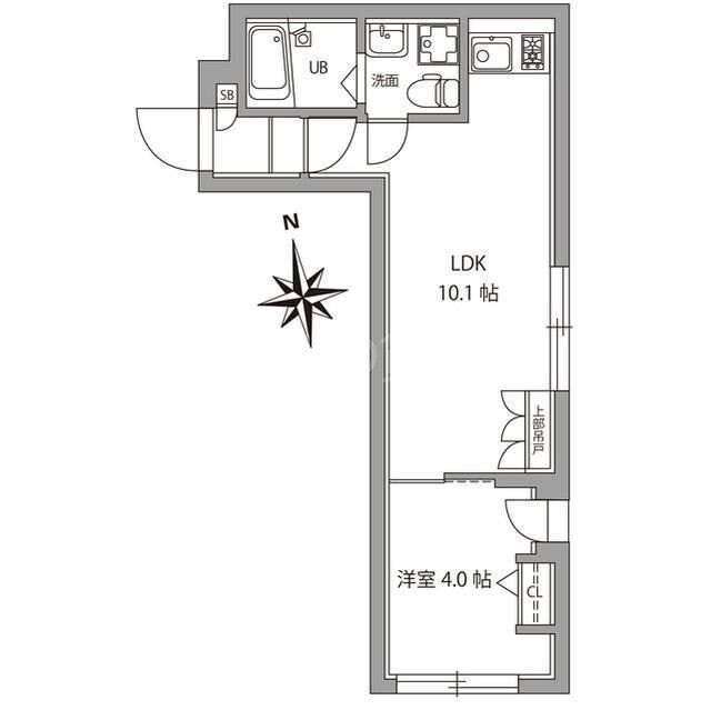 青物横丁駅 徒歩2分 4階の物件間取画像