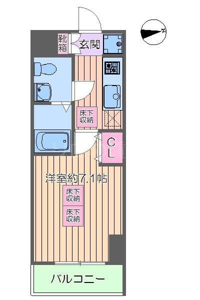 新馬場駅 徒歩4分 10階の物件間取画像