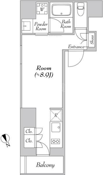 三田駅 徒歩11分 7階の物件間取画像