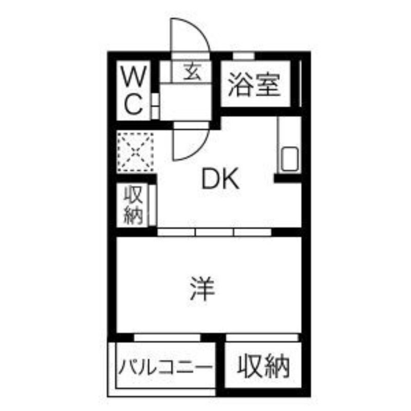 スカイコート五反田の物件間取画像