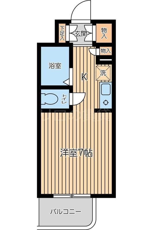 穴守稲荷駅 徒歩4分 5階の物件間取画像