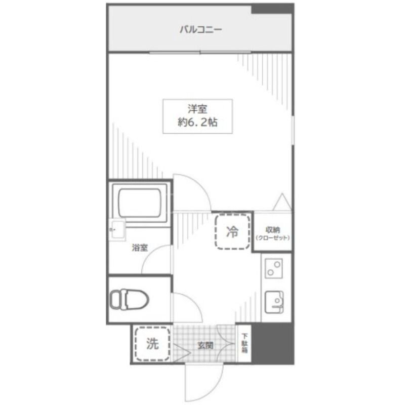 大森町駅 徒歩5分 8階の物件間取画像