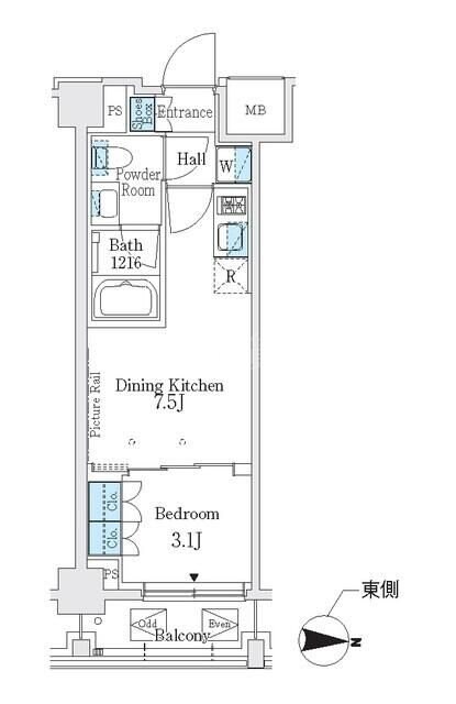 Ｊ．ＧＲＡＮ　Ｃｏｕｒｔ　品川西大井ＥＡＳＴの物件間取画像