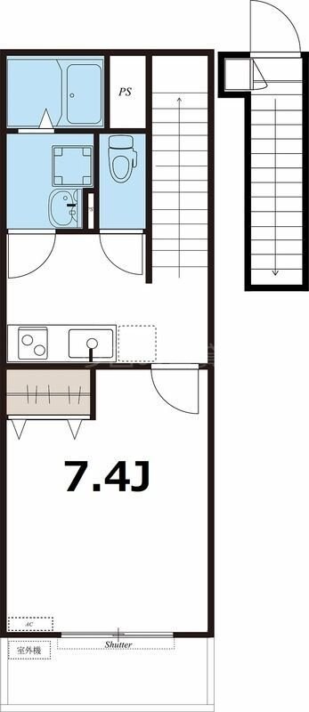 大鳥居駅 徒歩17分 2階の物件間取画像