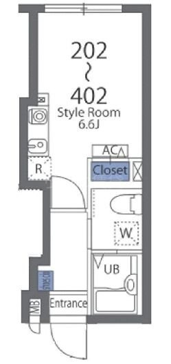 荏原中延駅 徒歩5分 2階の物件間取画像