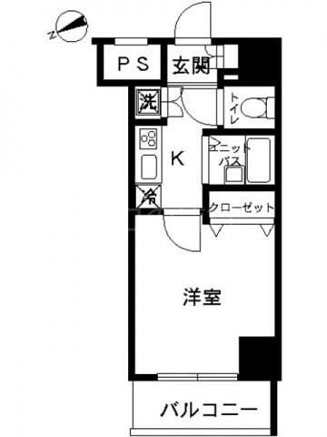 大崎広小路駅 徒歩6分 11階の物件間取画像