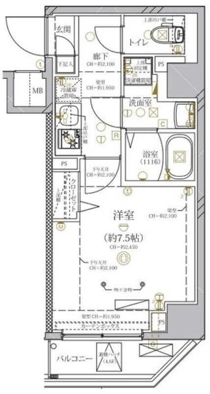 御嶽山駅 徒歩2分 5階の物件間取画像