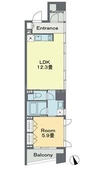 戸越駅 徒歩2分 4階の物件間取画像