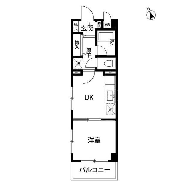 西馬込駅 徒歩12分 5階の物件間取画像