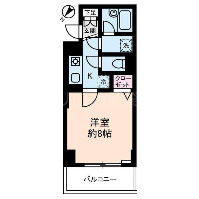 駒沢大学駅 徒歩7分 7階の物件間取画像