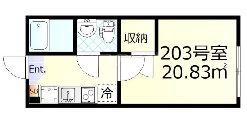 天空橋駅 徒歩7分 2階の物件間取画像