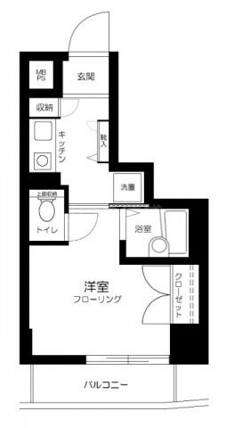 白金高輪駅 徒歩4分 8階の物件間取画像