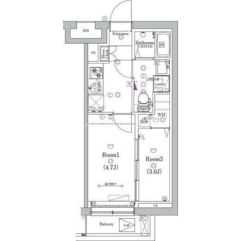 矢口渡駅 徒歩3分 6階の物件間取画像