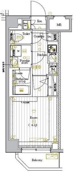 新馬場駅 徒歩7分 2階の物件間取画像