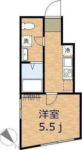 スカイヒルズ旗の台の物件間取画像