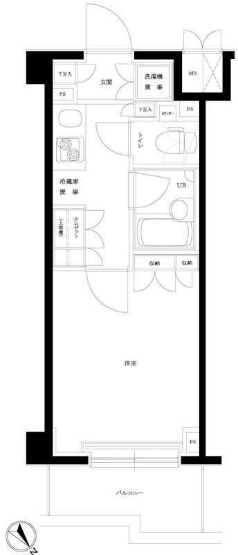 ルーブル目黒不動前の物件間取画像