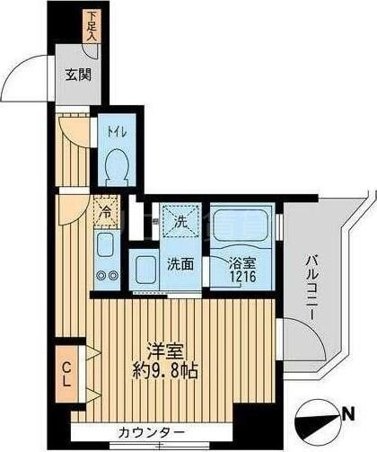 クリオ戸越銀座弐番館の物件間取画像