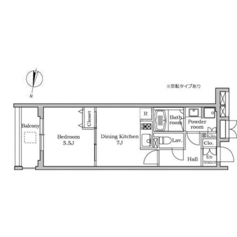 レジディア千鳥町の物件間取画像