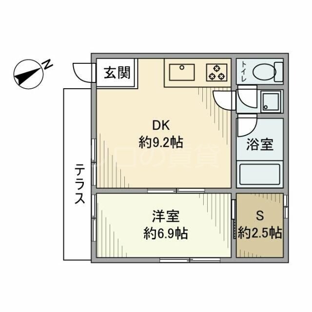 戸越戸建の物件間取画像