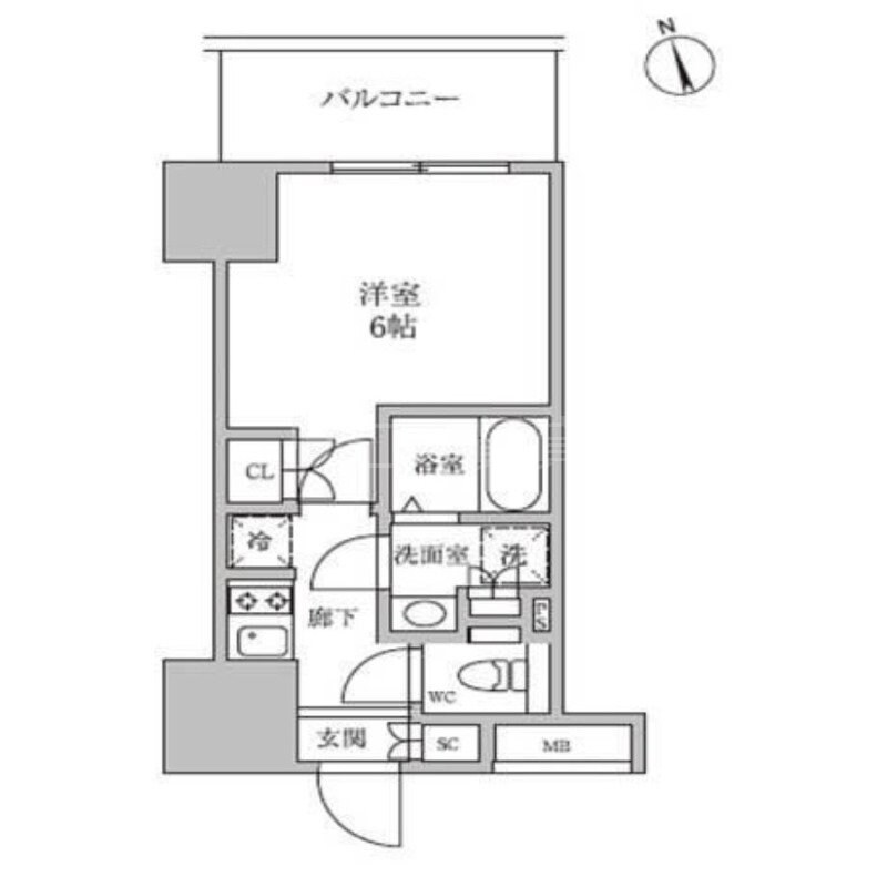 レジディア蒲田Ⅳの物件間取画像