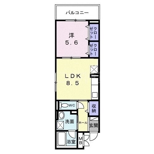 クレメントリバーの物件間取画像