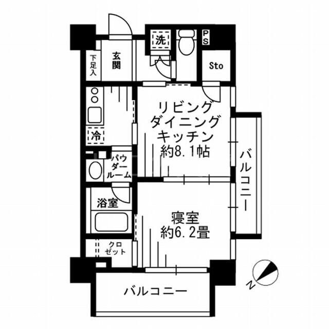 レジディア池尻大橋の物件間取画像