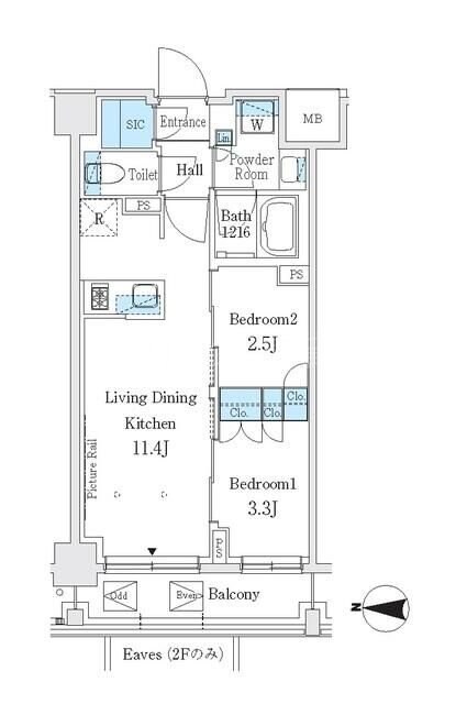 Ｊ．ＧＲＡＮ　Ｃｏｕｒｔ　品川西大井ＥＡＳＴの物件間取画像